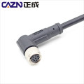 IP67 2 3 4 5 6 8Pin 90degree right angled Female Male M8 overmoulded Shielded Unshielded PVC PUR Cable